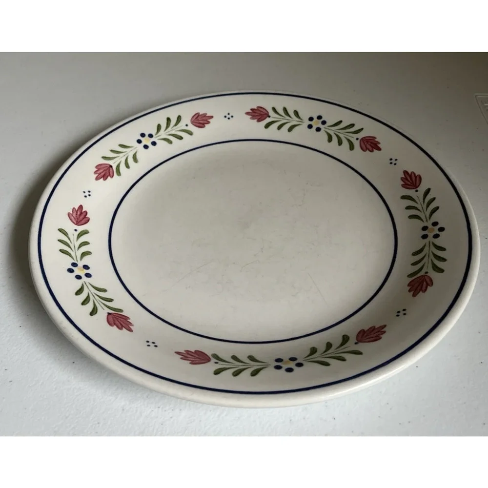Vintage Johnson Brothers England Provincial Floral Dinner Plate Floral Rim 1992